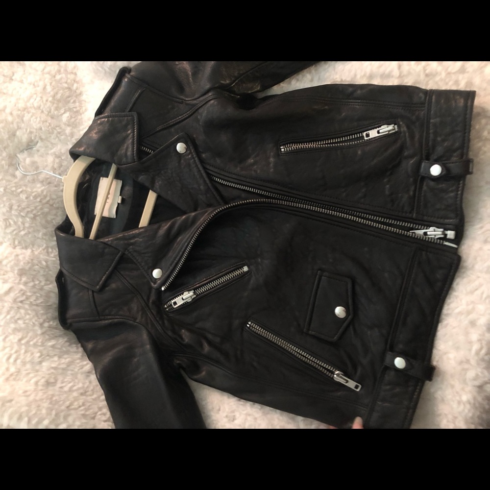 Iro Ebeyna leather jacket as 36